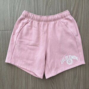 Lululemon Pink Haze Scuba Mid-Rise Oversized Short